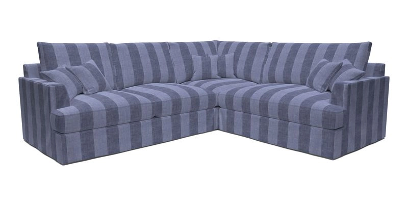 Slingsby Medium Fitted Cover Corner Unit LHF in Two Tone Plain Biscuit.  Loose cover version available