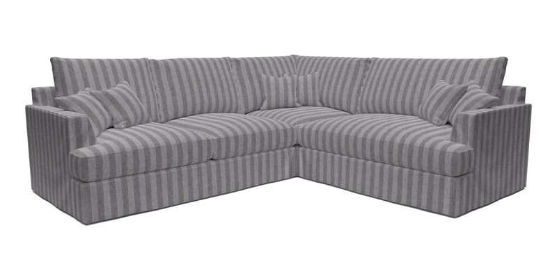 Slingsby Medium Fitted Cover Corner Unit LHF in Two Tone Plain Biscuit.  Loose cover version available