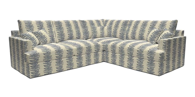 Slingsby Medium Fitted Cover Corner Unit LHF in Two Tone Plain Biscuit.  Loose cover version available
