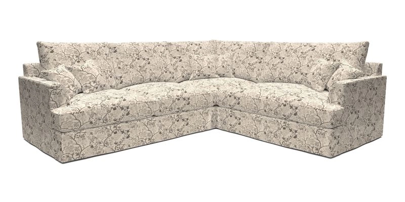 Slingsby Medium Fitted Cover Corner Unit LHF in Two Tone Plain Biscuit.  Loose cover version available