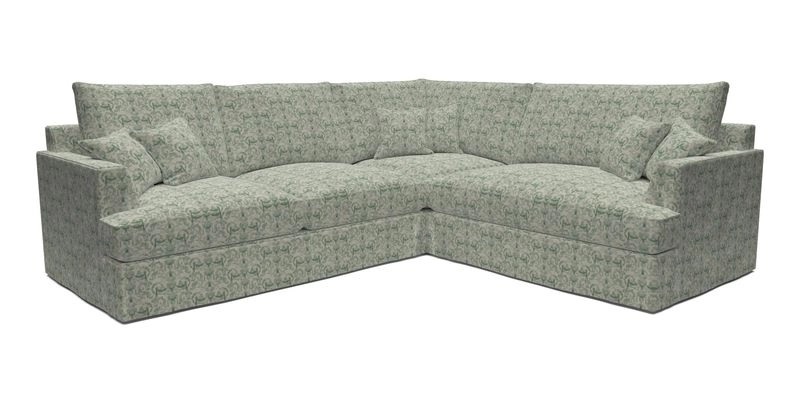 Slingsby Medium Fitted Cover Corner Unit LHF in Two Tone Plain Biscuit.  Loose cover version available