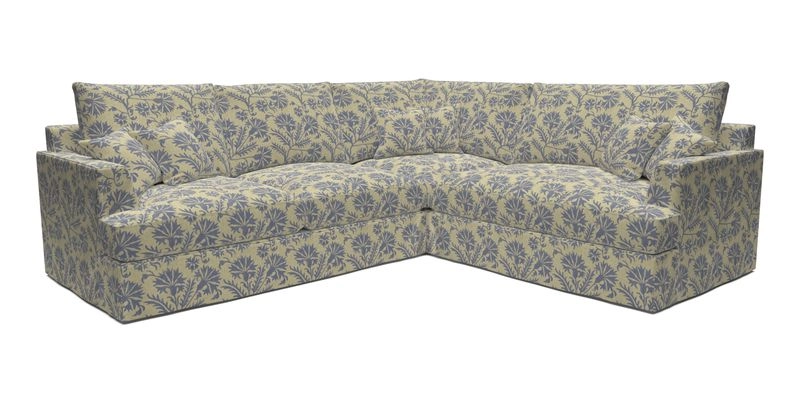 Slingsby Medium Fitted Cover Corner Unit LHF in Two Tone Plain Biscuit.  Loose cover version available