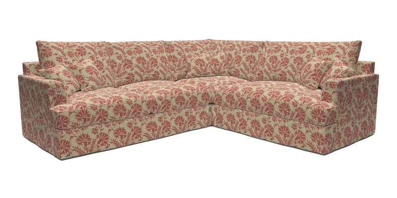 Slingsby Medium Fitted Cover Corner Unit LHF in Two Tone Plain Biscuit.  Loose cover version available