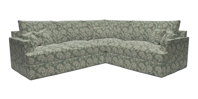 Slingsby Medium Fitted Cover Corner Unit LHF in Two Tone Plain Biscuit.  Loose cover version available