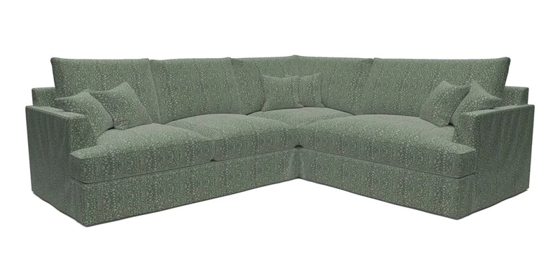 Slingsby Medium Fitted Cover Corner Unit LHF in Two Tone Plain Biscuit.  Loose cover version available