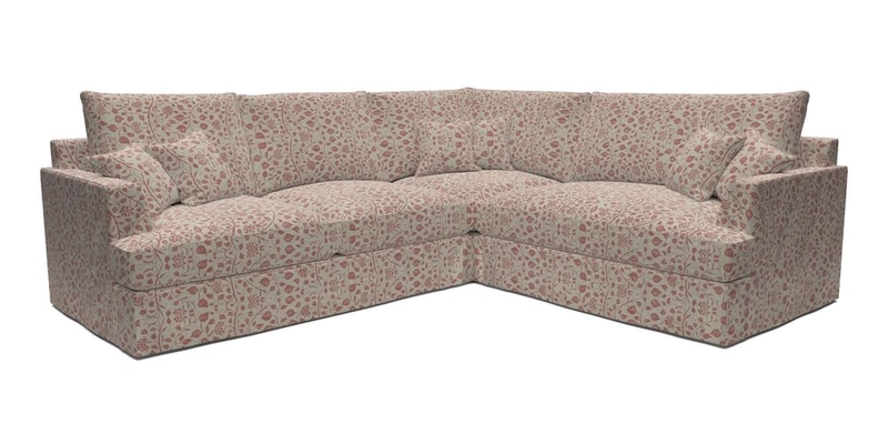 Slingsby Medium Fitted Cover Corner Unit LHF in Two Tone Plain Biscuit.  Loose cover version available