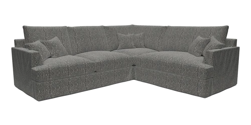 Slingsby Medium Fitted Cover Corner Unit LHF in Two Tone Plain Biscuit.  Loose cover version available