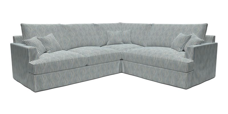 Slingsby Medium Fitted Cover Corner Unit LHF in Two Tone Plain Biscuit.  Loose cover version available