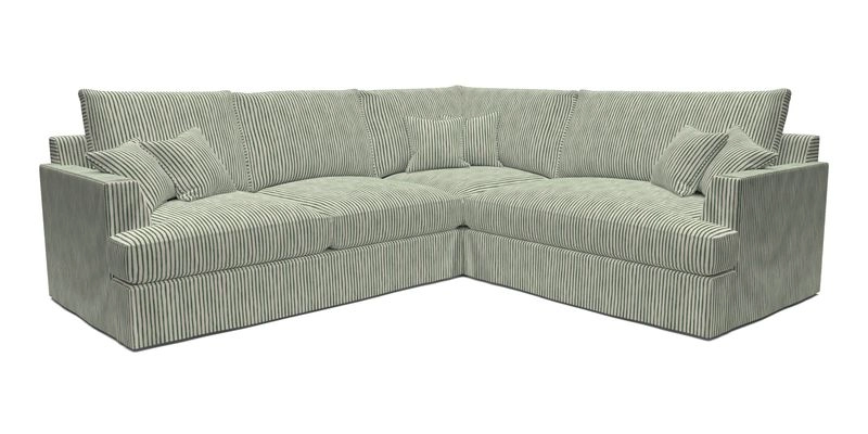 Slingsby Medium Fitted Cover Corner Unit LHF in Two Tone Plain Biscuit.  Loose cover version available