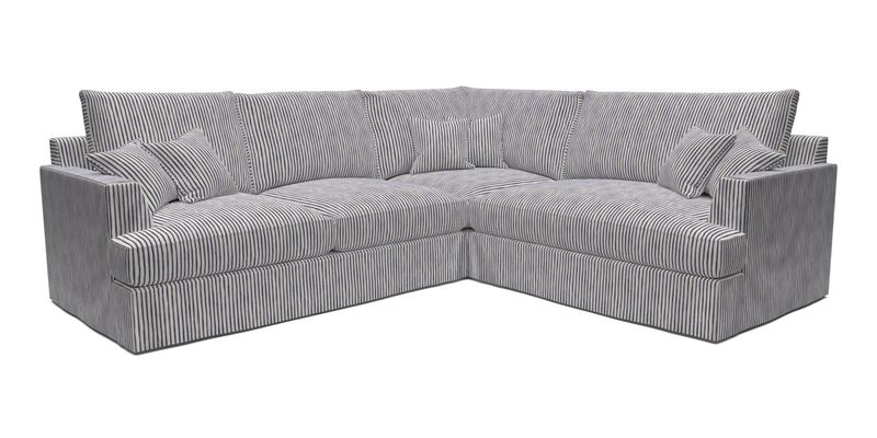 Slingsby Medium Fitted Cover Corner Unit LHF in Two Tone Plain Biscuit.  Loose cover version available