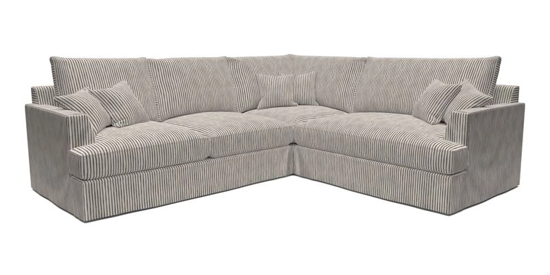 Slingsby Medium Fitted Cover Corner Unit LHF in Two Tone Plain Biscuit.  Loose cover version available