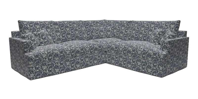 Slingsby Medium Fitted Cover Corner Unit LHF in Two Tone Plain Biscuit.  Loose cover version available