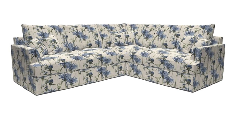 Slingsby Medium Fitted Cover Corner Unit LHF in Two Tone Plain Biscuit.  Loose cover version available