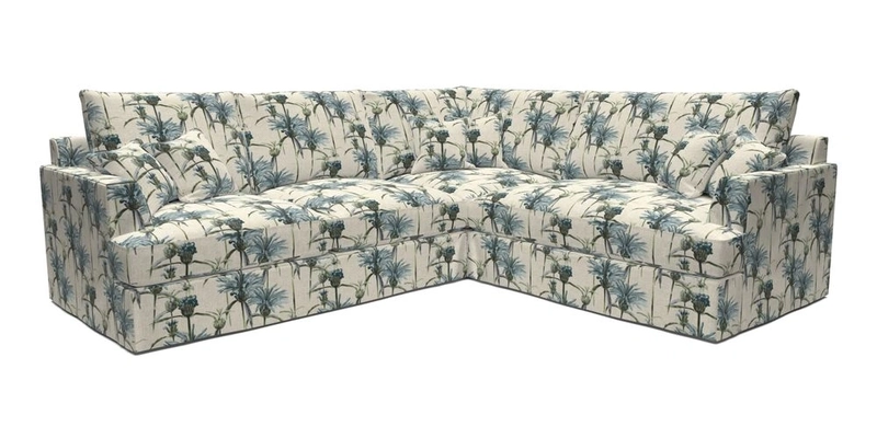 Slingsby Medium Fitted Cover Corner Unit LHF in Two Tone Plain Biscuit.  Loose cover version available