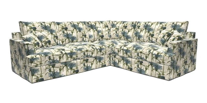 Slingsby Medium Fitted Cover Corner Unit LHF in Two Tone Plain Biscuit.  Loose cover version available