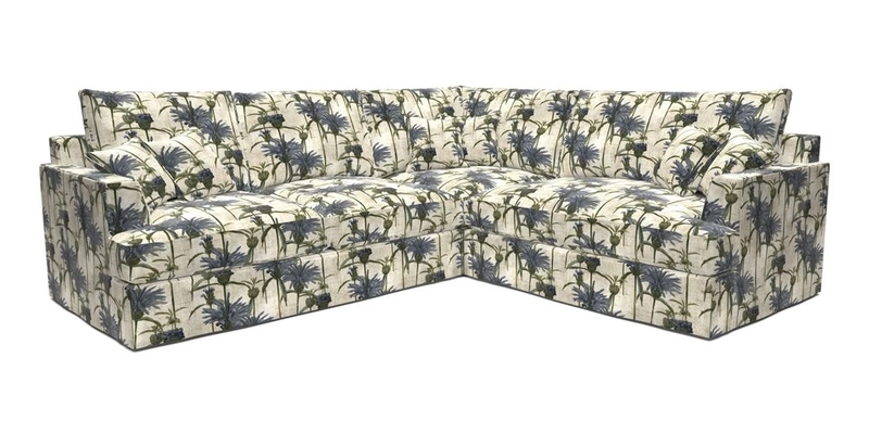 Slingsby Medium Fitted Cover Corner Unit LHF in Two Tone Plain Biscuit.  Loose cover version available