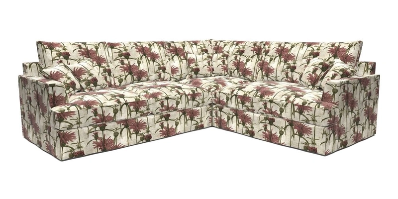 Slingsby Medium Fitted Cover Corner Unit LHF in Two Tone Plain Biscuit.  Loose cover version available