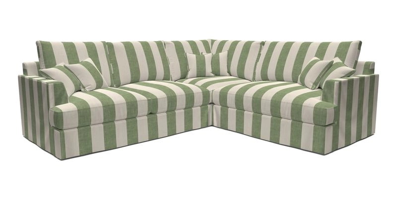 Slingsby Medium Fitted Cover Corner Unit LHF in Two Tone Plain Biscuit.  Loose cover version available