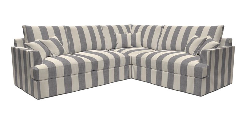 Slingsby Medium Fitted Cover Corner Unit LHF in Two Tone Plain Biscuit.  Loose cover version available