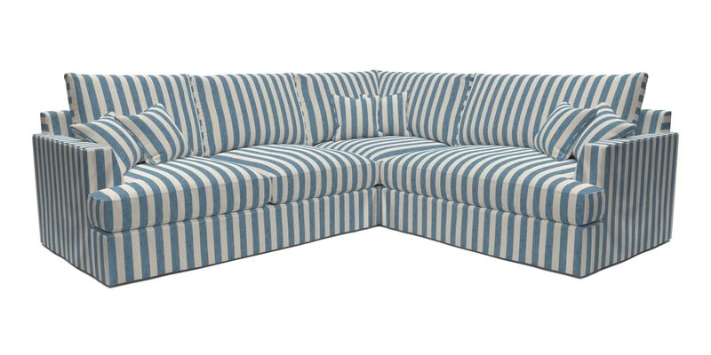 Slingsby Medium Fitted Cover Corner Unit LHF in Two Tone Plain Biscuit.  Loose cover version available