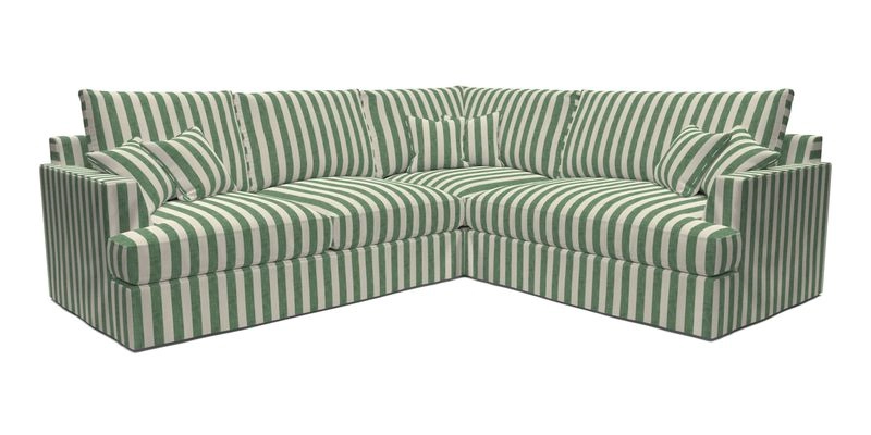 Slingsby Medium Fitted Cover Corner Unit LHF in Two Tone Plain Biscuit.  Loose cover version available