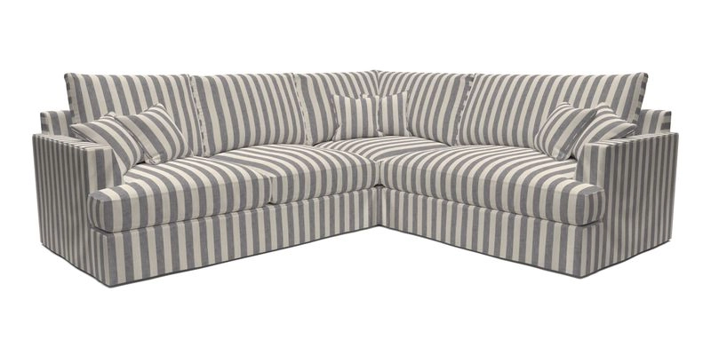 Slingsby Medium Fitted Cover Corner Unit LHF in Two Tone Plain Biscuit.  Loose cover version available