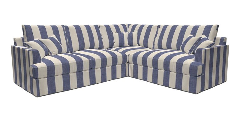 Slingsby Medium Fitted Cover Corner Unit LHF in Two Tone Plain Biscuit.  Loose cover version available