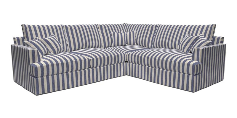 Slingsby Medium Fitted Cover Corner Unit LHF in Two Tone Plain Biscuit.  Loose cover version available