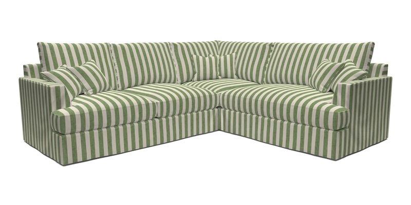 Slingsby Medium Fitted Cover Corner Unit LHF in Two Tone Plain Biscuit.  Loose cover version available