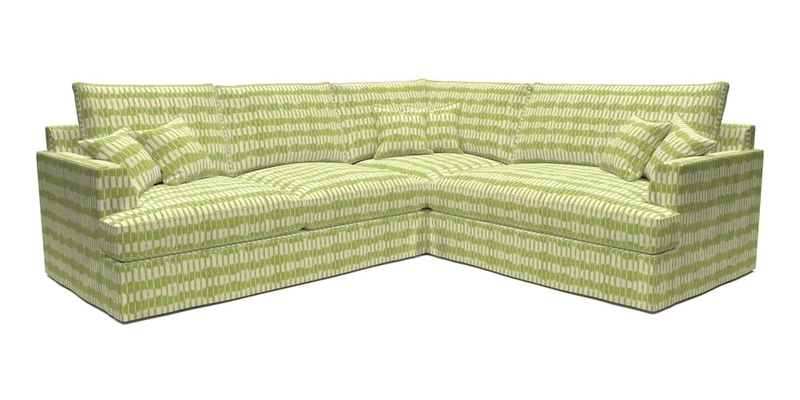 Slingsby Medium Fitted Cover Corner Unit LHF in Two Tone Plain Biscuit.  Loose cover version available