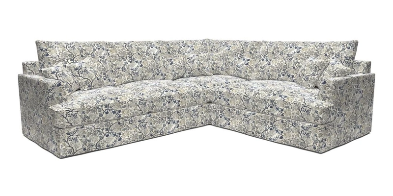 Slingsby Medium Fitted Cover Corner Unit LHF in Two Tone Plain Biscuit.  Loose cover version available