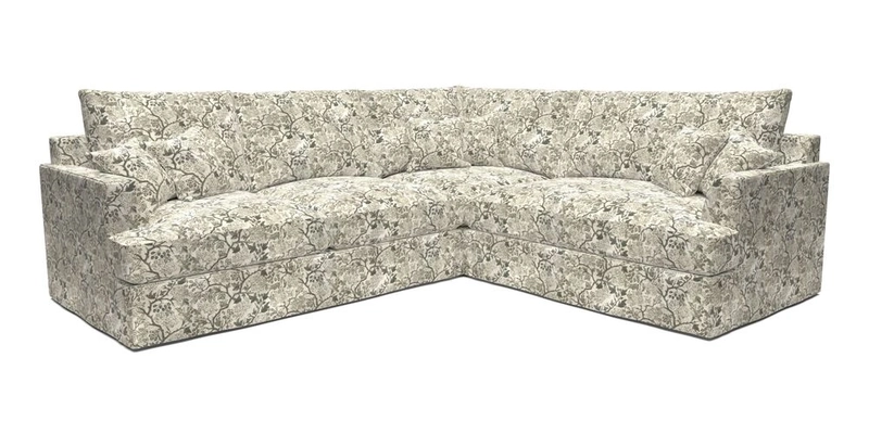 Slingsby Medium Fitted Cover Corner Unit LHF in Two Tone Plain Biscuit.  Loose cover version available