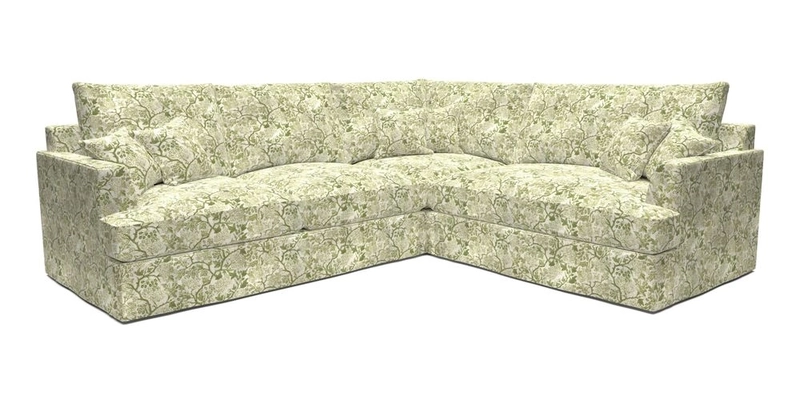 Slingsby Medium Fitted Cover Corner Unit LHF in Two Tone Plain Biscuit.  Loose cover version available