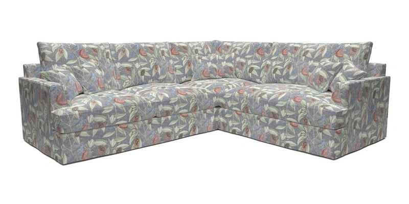 Slingsby Medium Fitted Cover Corner Unit LHF in Two Tone Plain Biscuit.  Loose cover version available