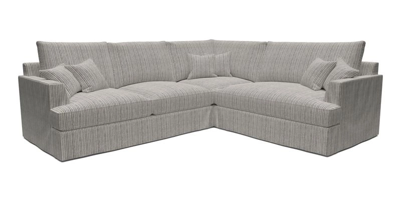 Slingsby Medium Fitted Cover Corner Unit LHF in Two Tone Plain Biscuit.  Loose cover version available