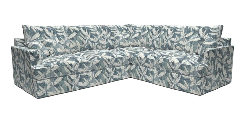 Slingsby Medium Fitted Cover Corner Unit LHF in Two Tone Plain Biscuit.  Loose cover version available