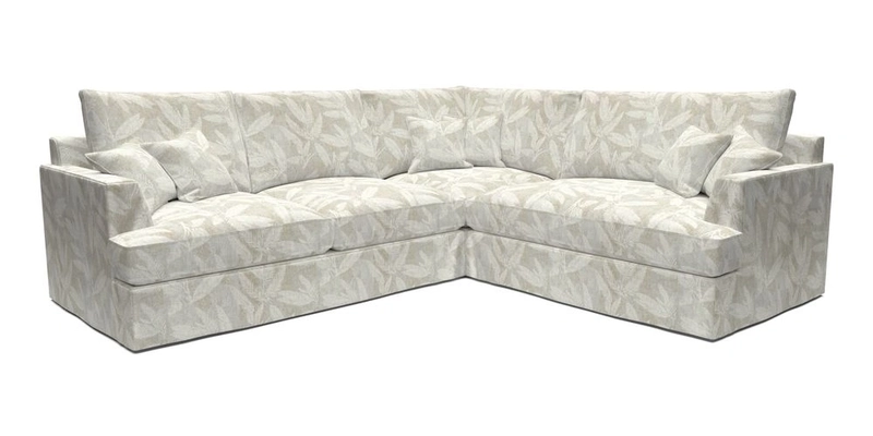 Slingsby Medium Fitted Cover Corner Unit LHF in Two Tone Plain Biscuit.  Loose cover version available