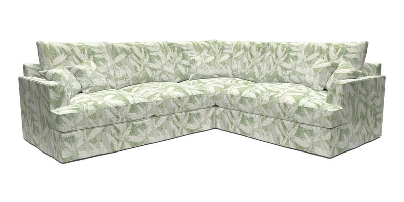 Slingsby Medium Fitted Cover Corner Unit LHF in Two Tone Plain Biscuit.  Loose cover version available