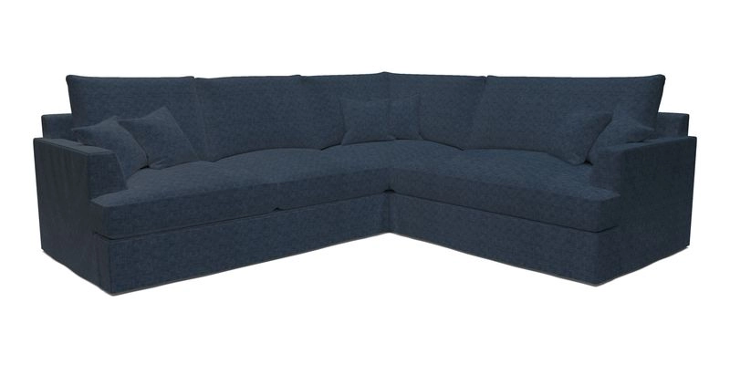 Slingsby Medium Fitted Cover Corner Unit LHF in Two Tone Plain Biscuit.  Loose cover version available