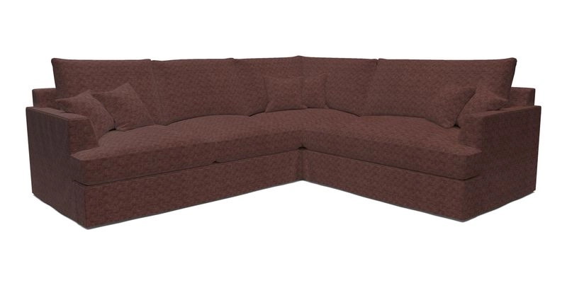 Slingsby Medium Fitted Cover Corner Unit LHF in Two Tone Plain Biscuit.  Loose cover version available