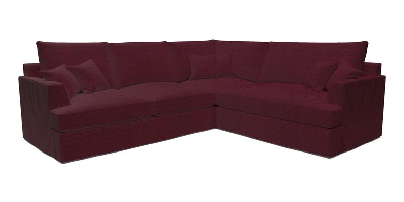 Slingsby Medium Fitted Cover Corner Unit LHF in Two Tone Plain Biscuit.  Loose cover version available