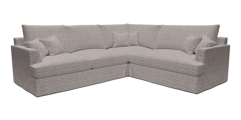 Slingsby Medium Fitted Cover Corner Unit LHF in Two Tone Plain Biscuit.  Loose cover version available