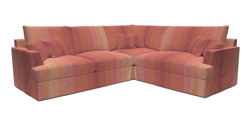 Slingsby Medium Fitted Cover Corner Unit LHF in Two Tone Plain Biscuit.  Loose cover version available