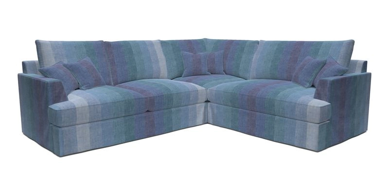 Slingsby Medium Fitted Cover Corner Unit LHF in Two Tone Plain Biscuit.  Loose cover version available