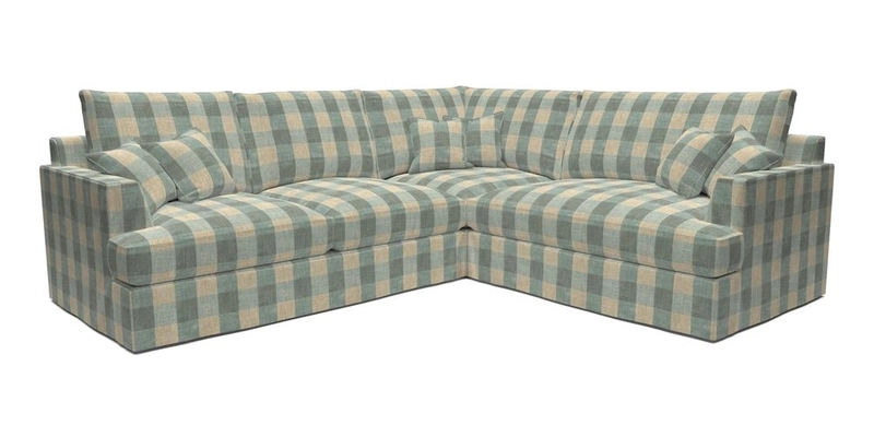 Slingsby Medium Fitted Cover Corner Unit LHF in Two Tone Plain Biscuit.  Loose cover version available