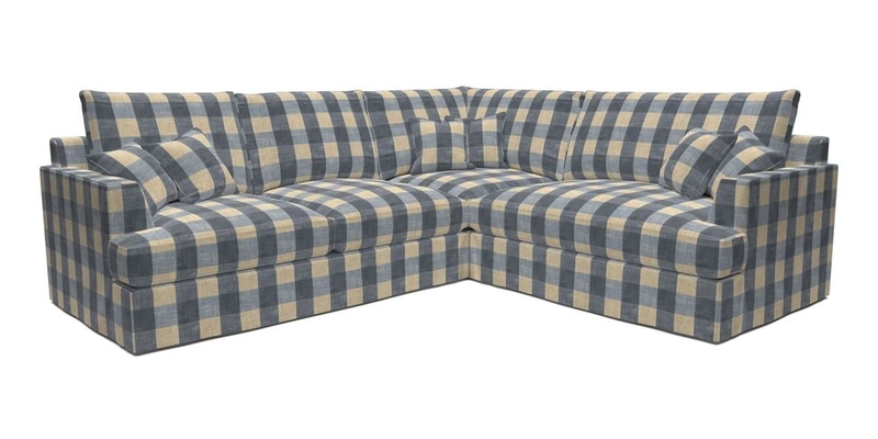 Slingsby Medium Fitted Cover Corner Unit LHF in Two Tone Plain Biscuit.  Loose cover version available