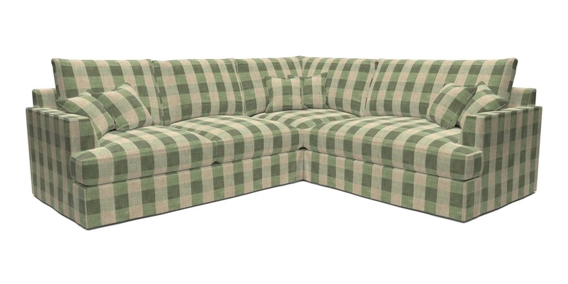 Slingsby Medium Fitted Cover Corner Unit LHF in Two Tone Plain Biscuit.  Loose cover version available