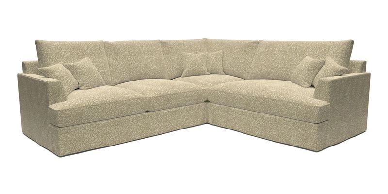 Slingsby Medium Fitted Cover Corner Unit LHF in Two Tone Plain Biscuit.  Loose cover version available