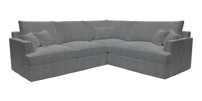 Slingsby Medium Fitted Cover Corner Unit LHF in Two Tone Plain Biscuit.  Loose cover version available