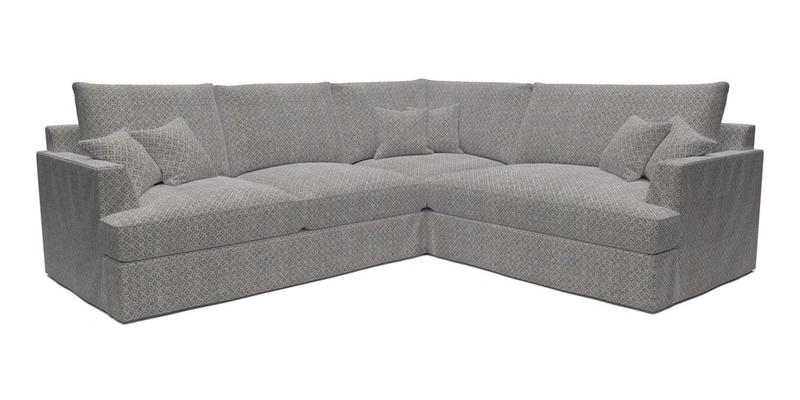 Slingsby Medium Fitted Cover Corner Unit LHF in Two Tone Plain Biscuit.  Loose cover version available